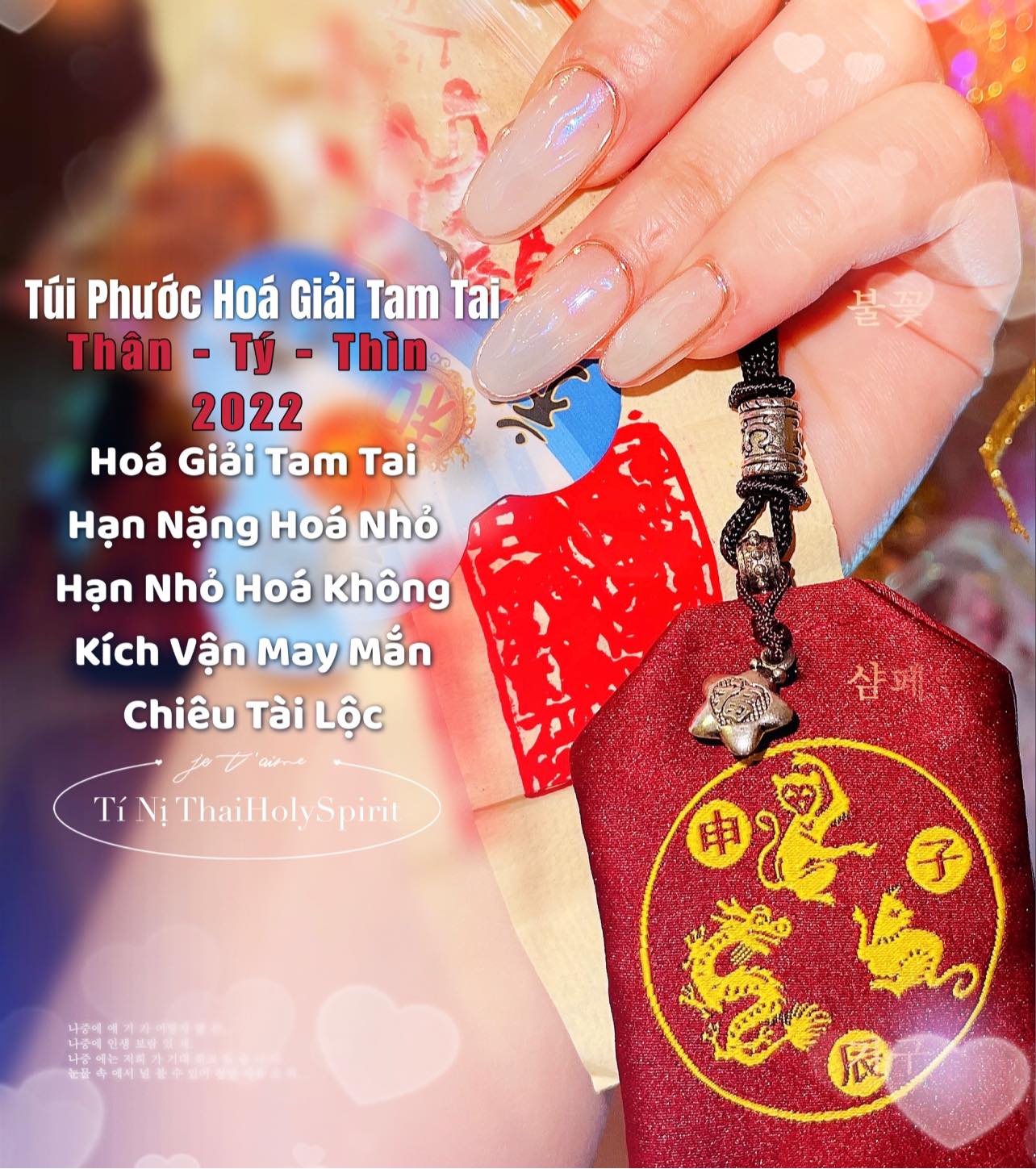 Túi Phước Hoá Giải Tam Tai (Thân - Tý - Thìn)