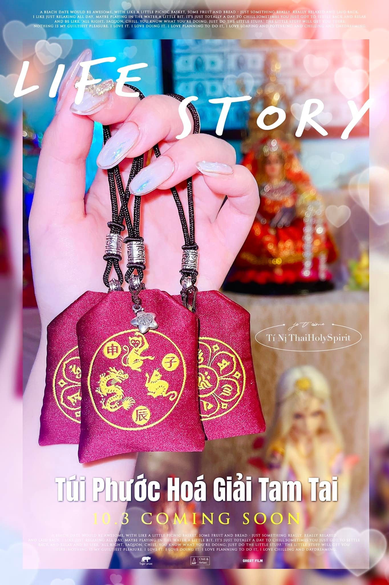 Túi Phước Hoá Giải Tam Tai (Thân - Tý - Thìn)