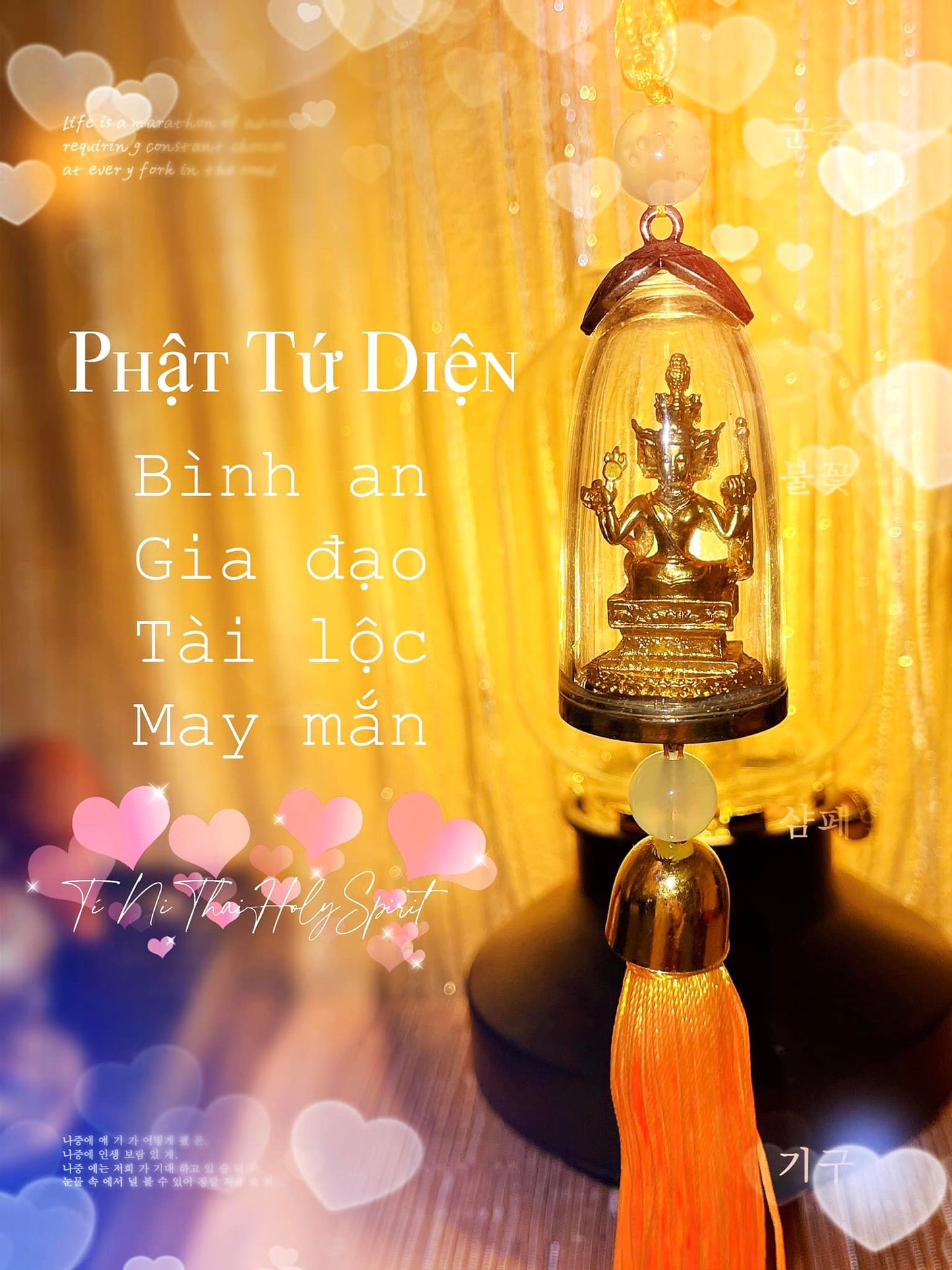 Dây Treo Xe - Phật Tứ Diện