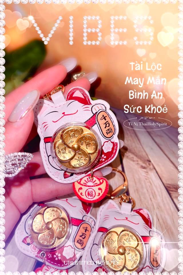 Móc Khoá Mèo Thần Tài