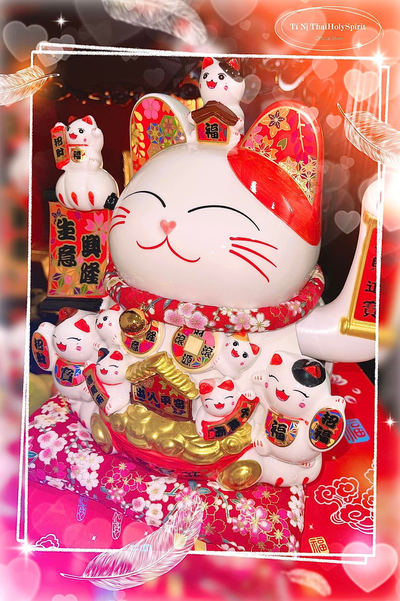 Mèo Thần Tài May Mắn 11in