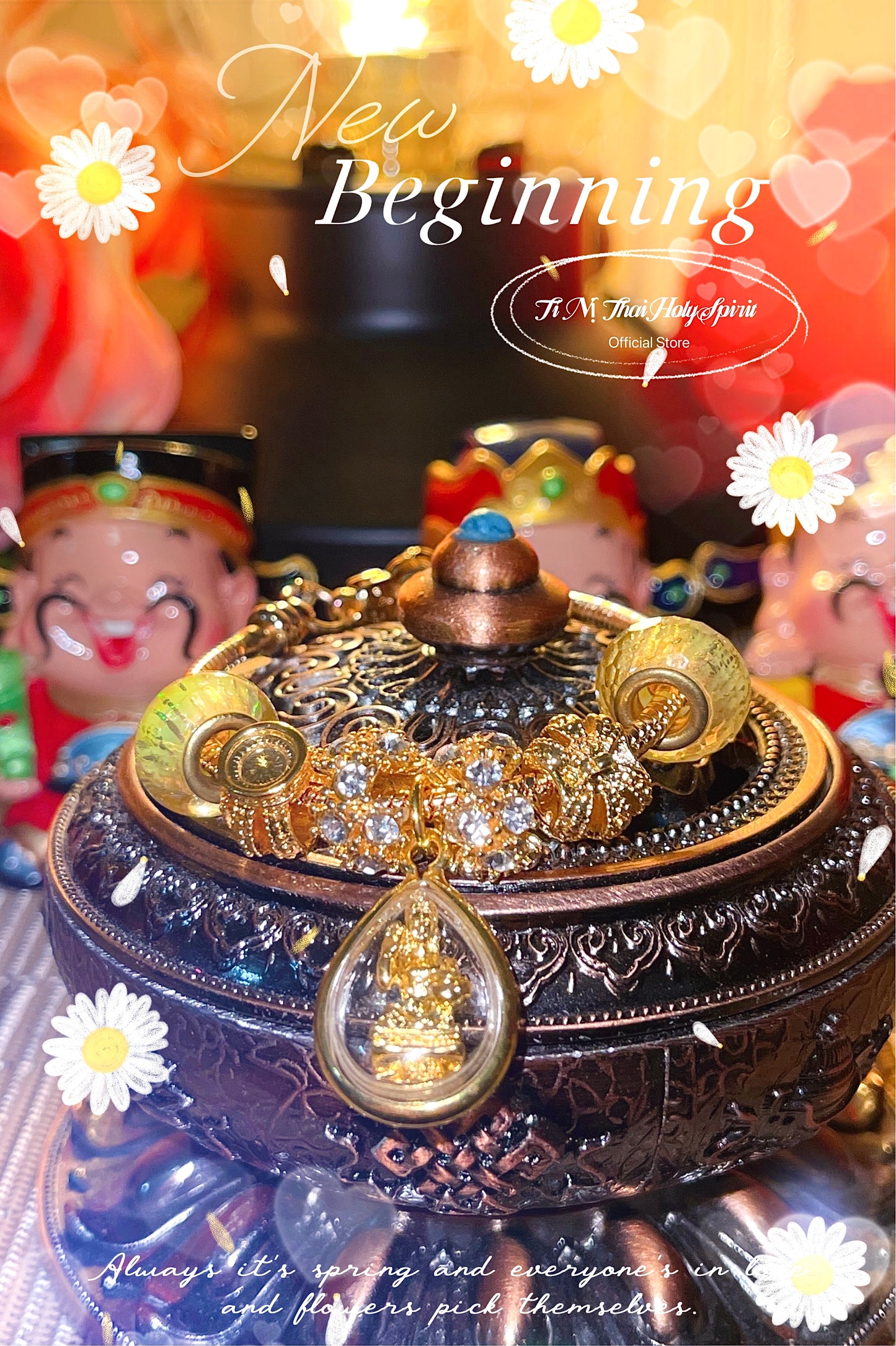 Vòng Pandora Ngọc Sắc May Mắn