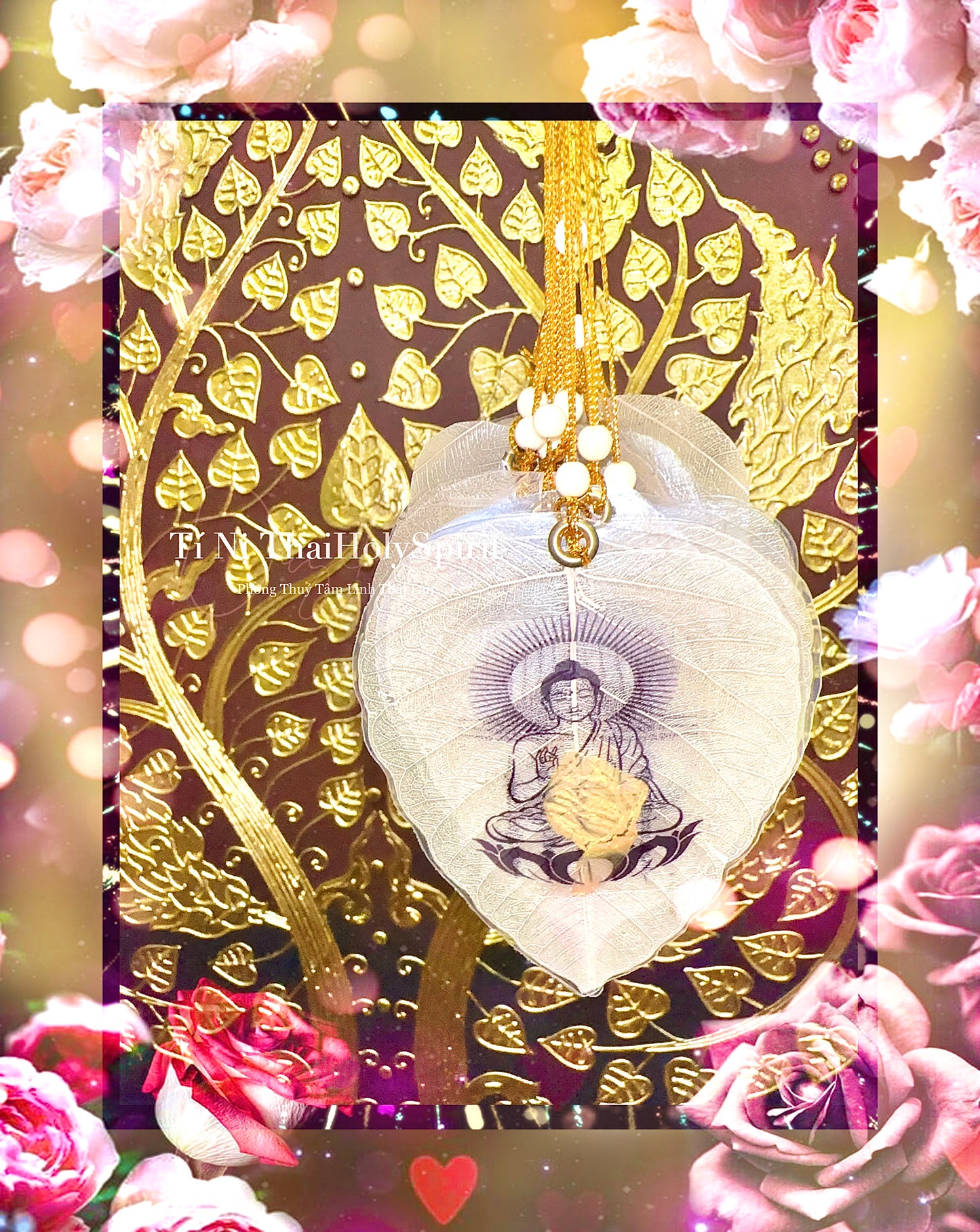 Lá Bồ Đề Bình An - 5 Dòng Kinh