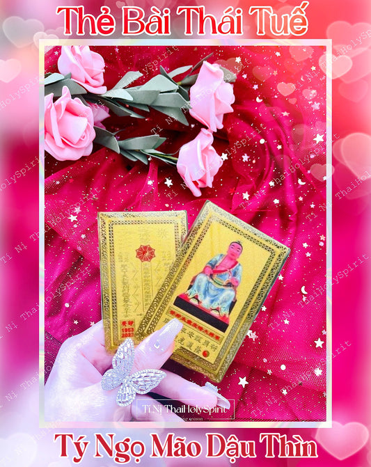 Thẻ bài thái tuế (2023) Tý Ngọ Mão Dậu Thìn