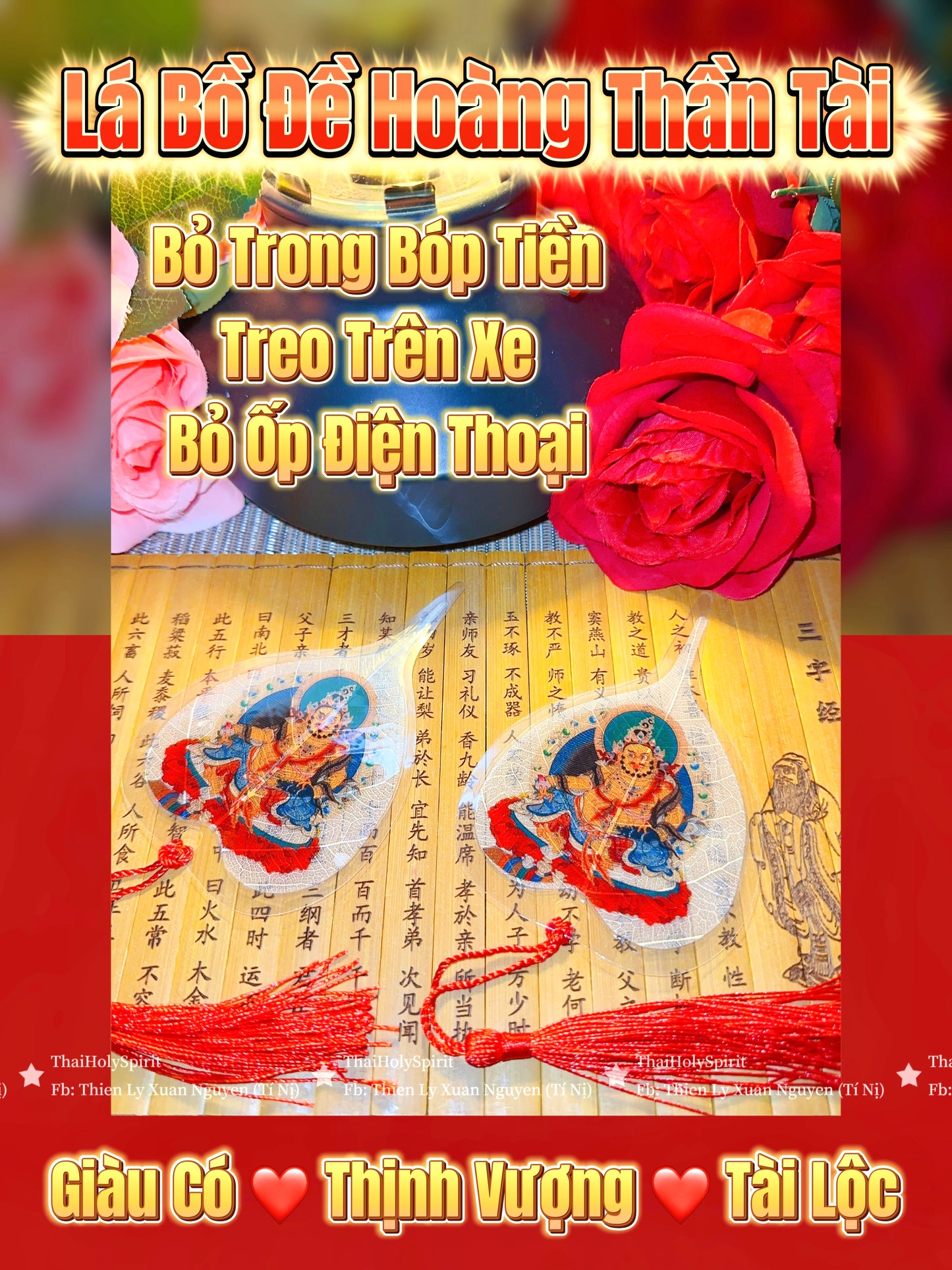 Lá Bồ Đề Hoàng Thần Tài