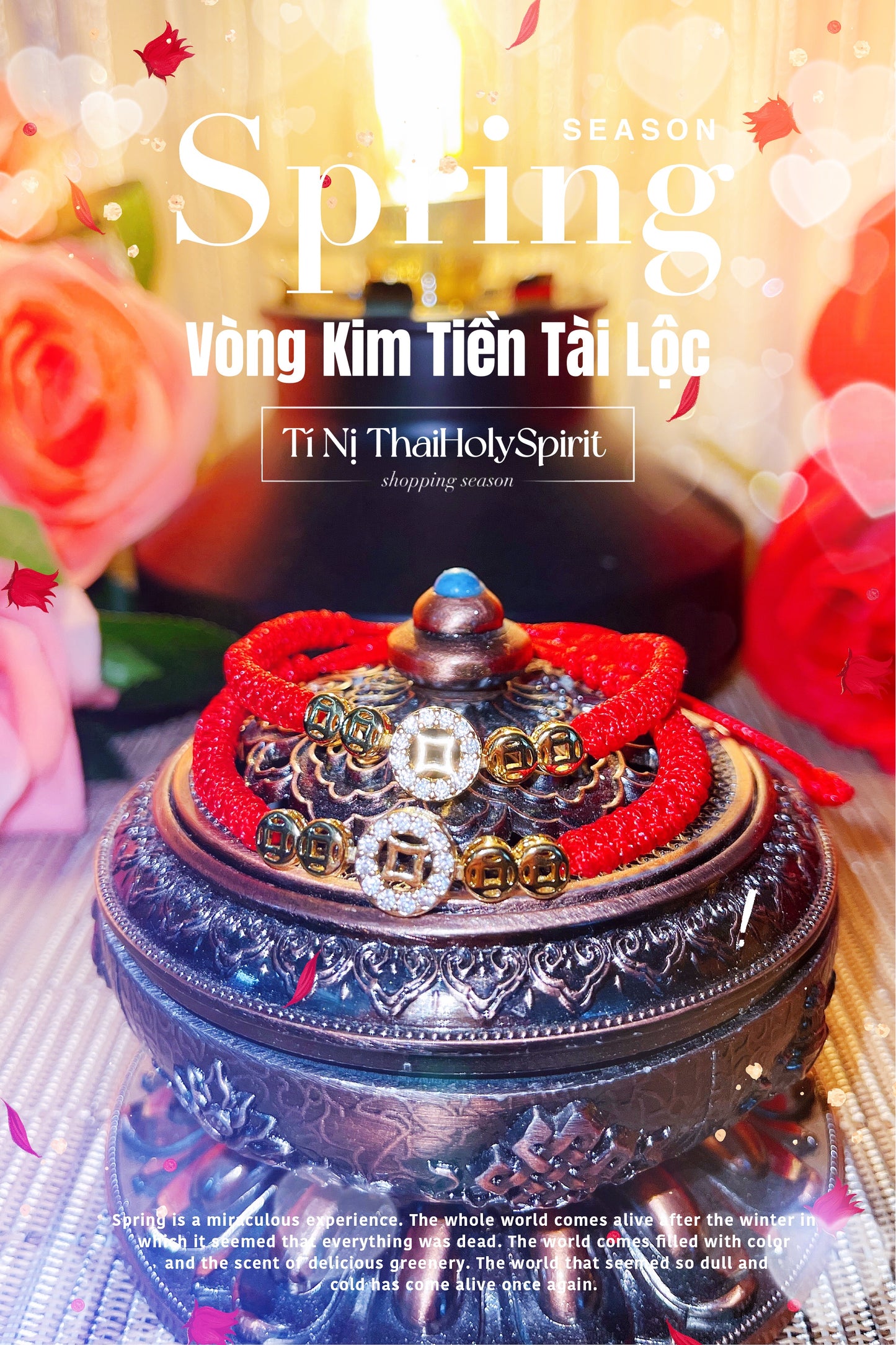 Vòng Chỉ Đỏ Kim Tiền