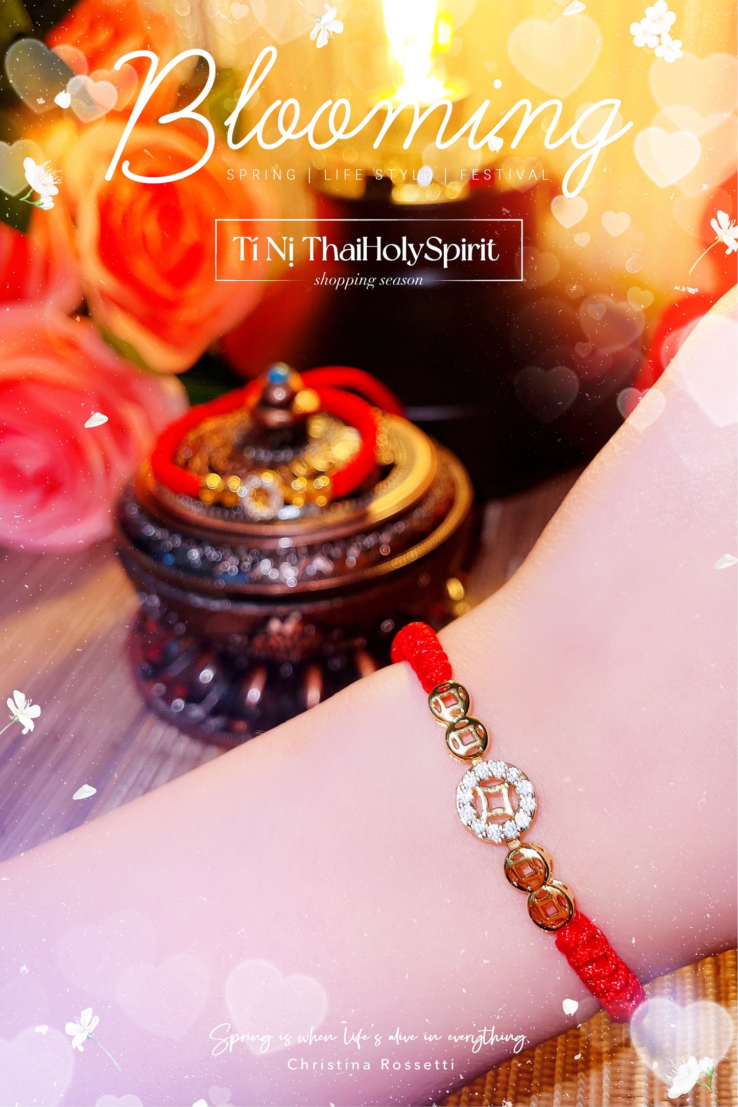 Vòng Chỉ Đỏ Kim Tiền