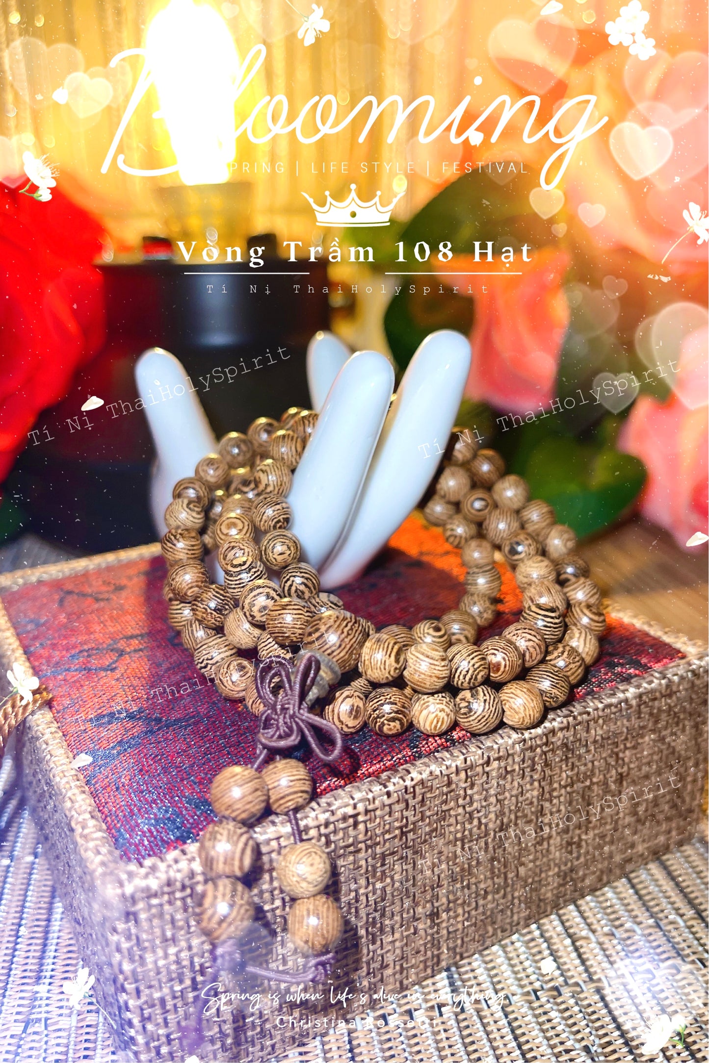 Vòng trầm 108 hạt