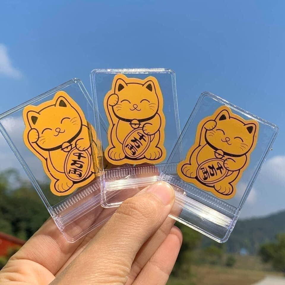 Mèo Thần Tài Mạ Vàng