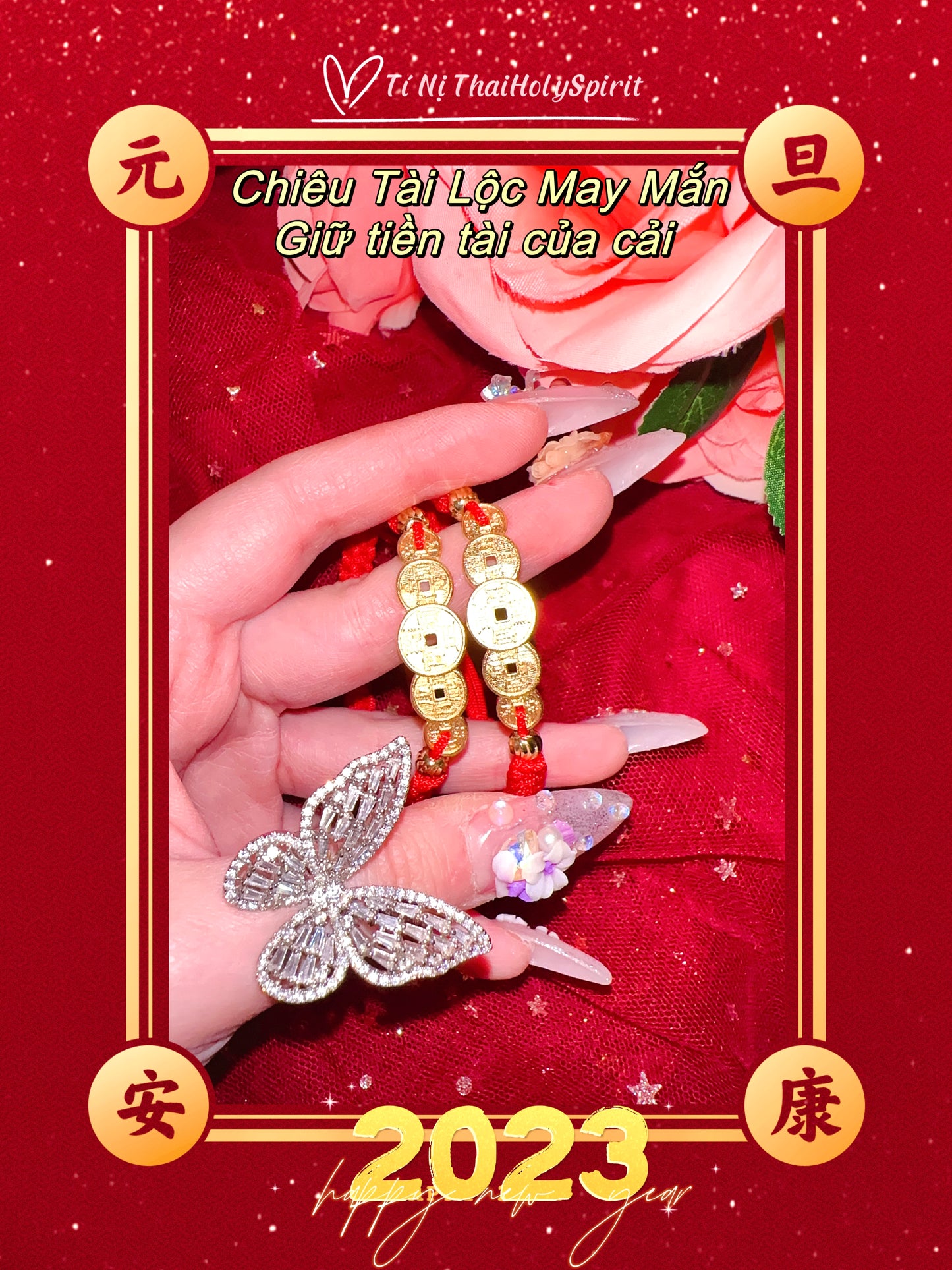 Vòng Chỉ Đỏ Kim Tiền