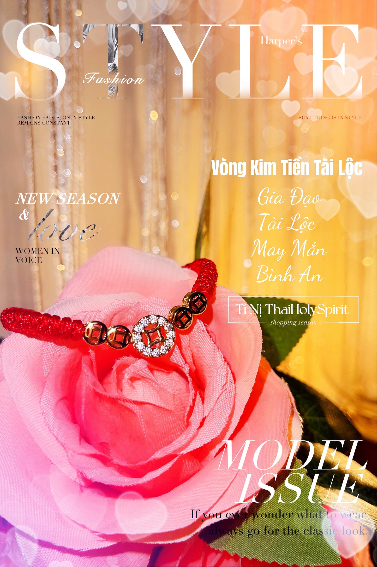 Vòng Chỉ Đỏ Kim Tiền