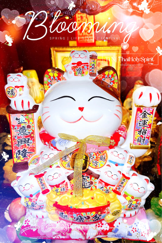 Mèo Thần Tài May Mắn 11in