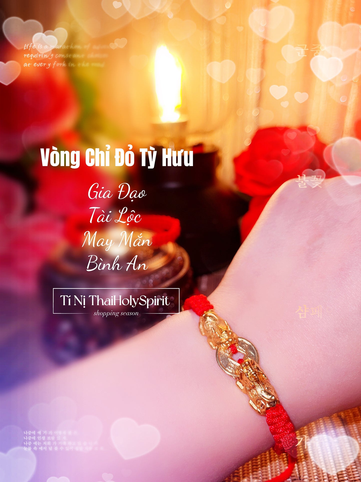 Vòng Chỉ Đỏ Tỳ Hưu Tài Lộc