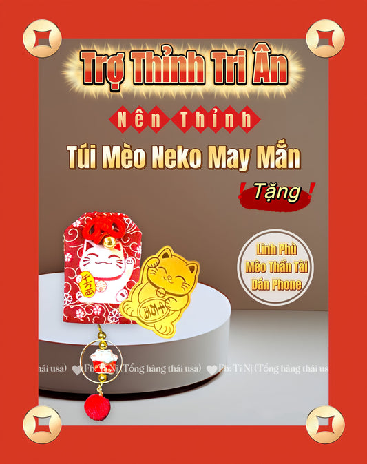 Túi Mèo Neko May Mắn